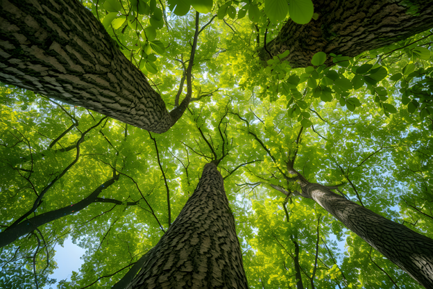 low-angle-perspective-tree-with-beautiful-canopy