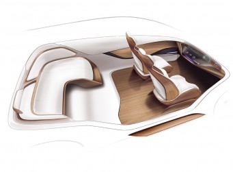 Wood is rapidly gaining in popularity as a material for car interiors: Danzer presented concepts and prototypes at the Future Interior Summit. (Rendering)
